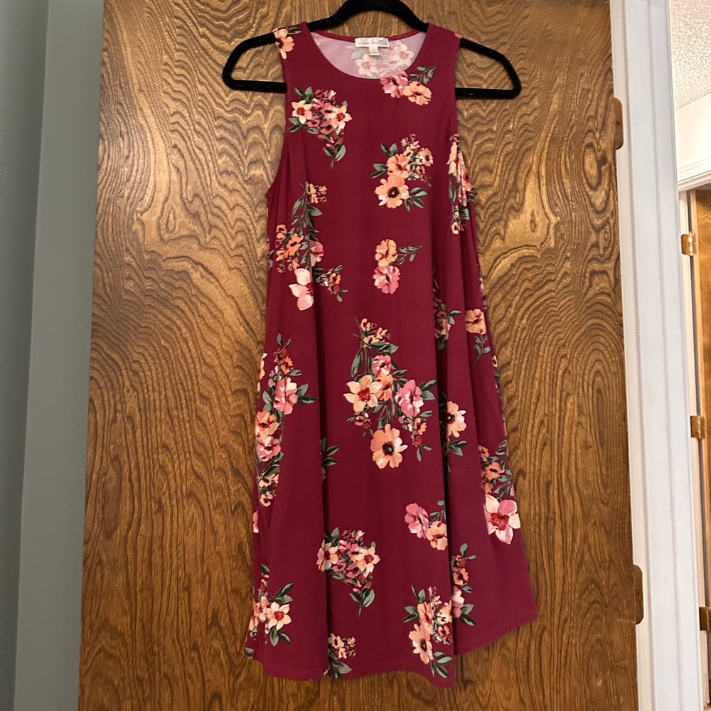 Nine Britton Red Floral Dress